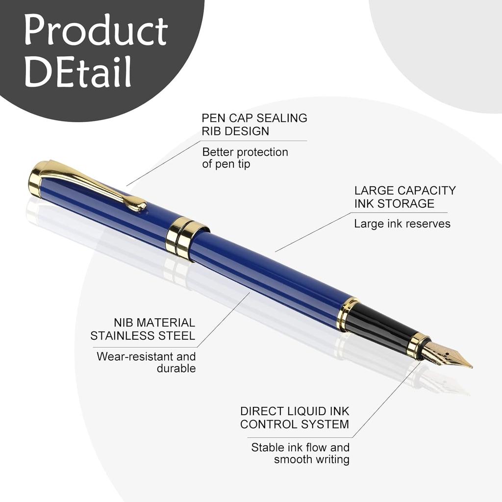 Luxury fountain pen, fine nib, exquisite fountain pen gifts for men and women