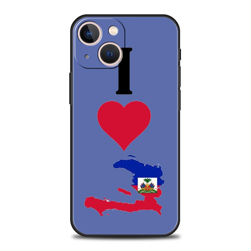 shipping Haiti Flag Phone Case For iPhone 17 16E 15 16 14 13 12 11 Pro Max 7 8 Plus Soft TPU Back Cover