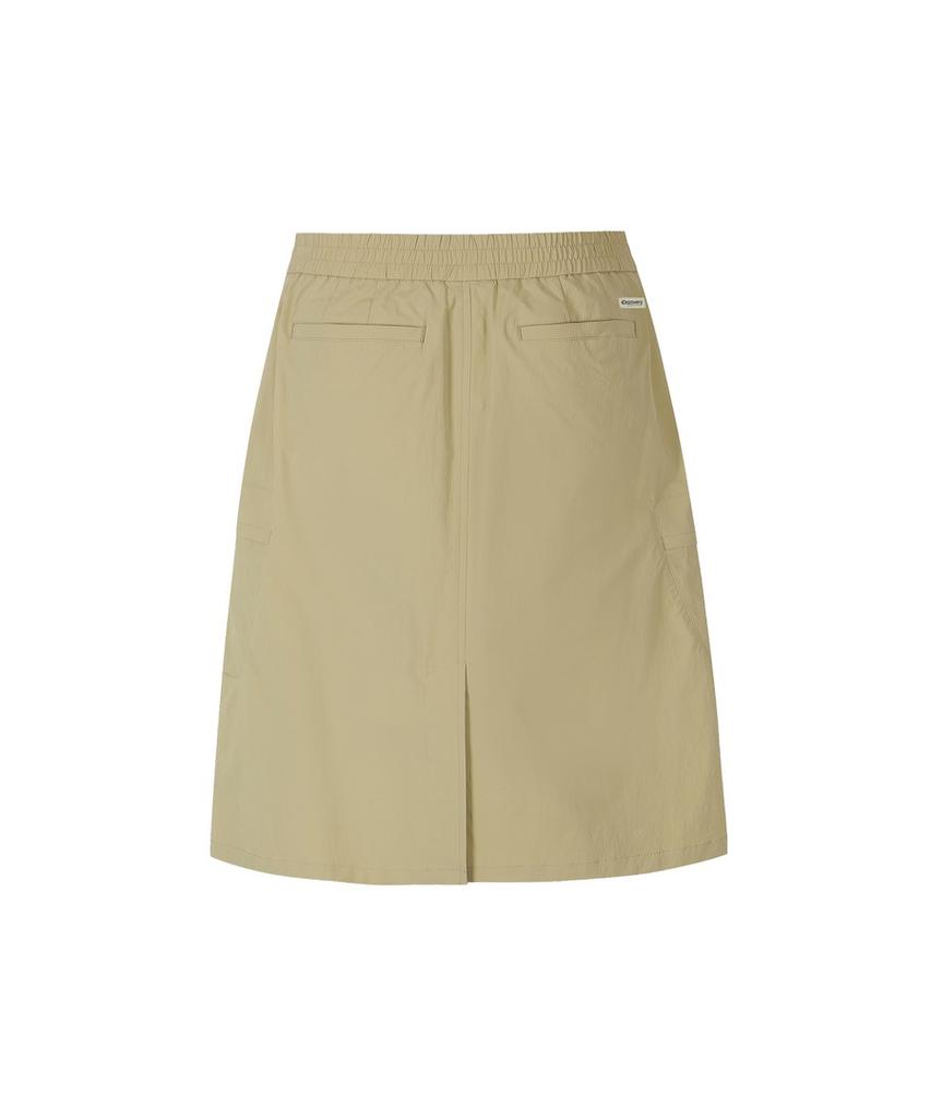 DISCOVERY EXPEDITION Freshvent Women'S Bermuda Cargo Skirt (L/Beige)