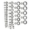37PCS Multiple Sizes Fishing Rod Guides Stainless Steel Fishing Rod Eyes Ring  Rod Repair