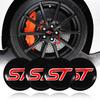 4pc 56MM Car Wheel Center Hub Caps Sticker Tire Rim Covers Stickers Auto Accessories For ST Fiesta Shelby Edge Kuga Mustang