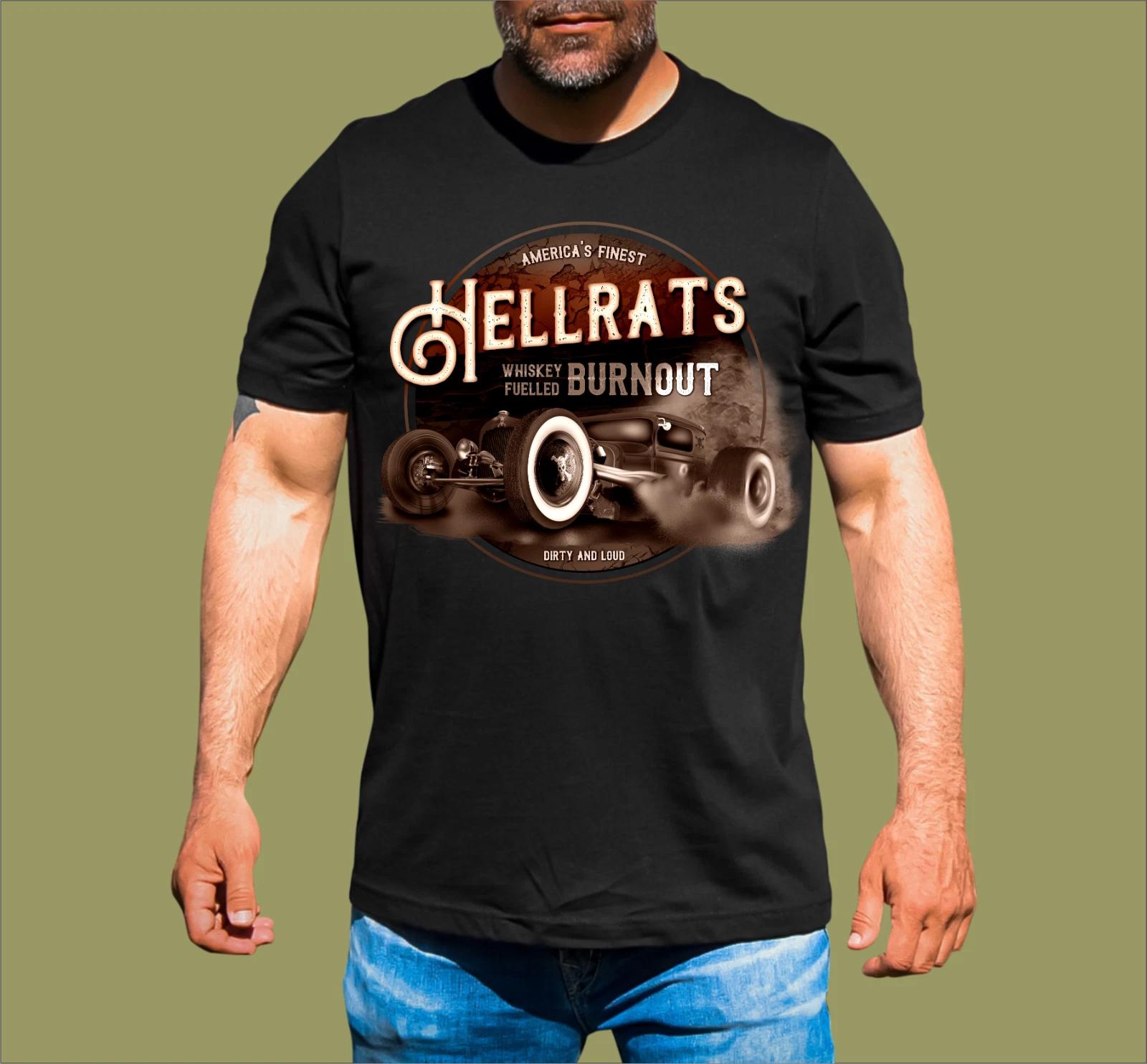 HELLRATS BURNOUT RAT ROD T-SHIRT L