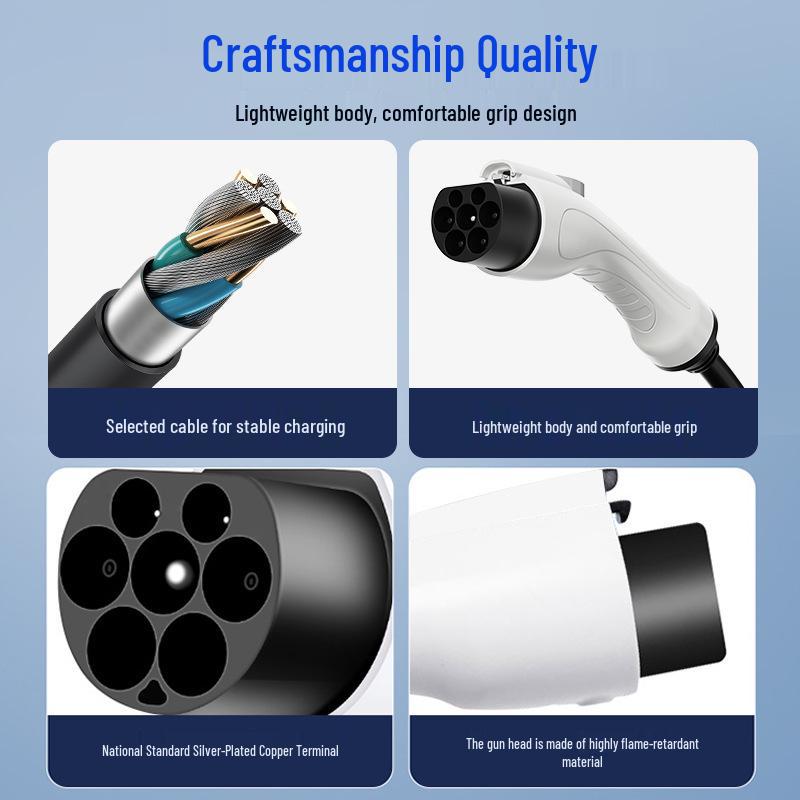 Portable Home Charger for New Energy Vehicles - 16A/32A, 3.5/7KW, No Ground Required