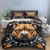 Dog Robotic Art Decor Set Multiple Sizes Kid'S And Adults' Bedroom Exquisite 3Pc Bedding Set, Gift