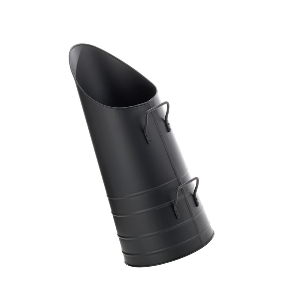 Leecroft Heavy Duty Coal Hod Black Wire Handle 21''