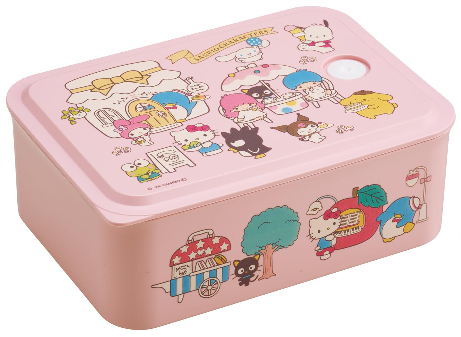 

Skater Bento Box, Perfect for Outdoor Activities, Medium Size, Single Tier, 700ml, Microwave-Safe with Lid, Sanrio All-Stars Village PL70B-A