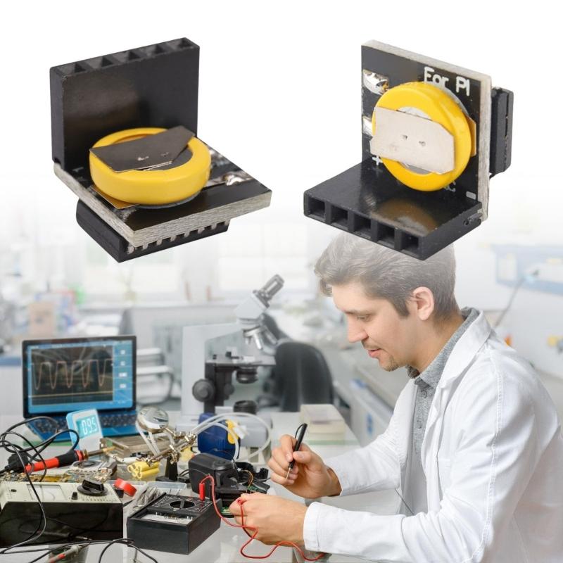 Real Time Clock Module With Builts in Battery Compactly Design I2C Communication for Embedded Systems Accessory