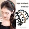 2025 Trendy Non-Slip Hairband for Women with Teeth Clip - Ideal for Face Washing and Securing Flyaway Hair