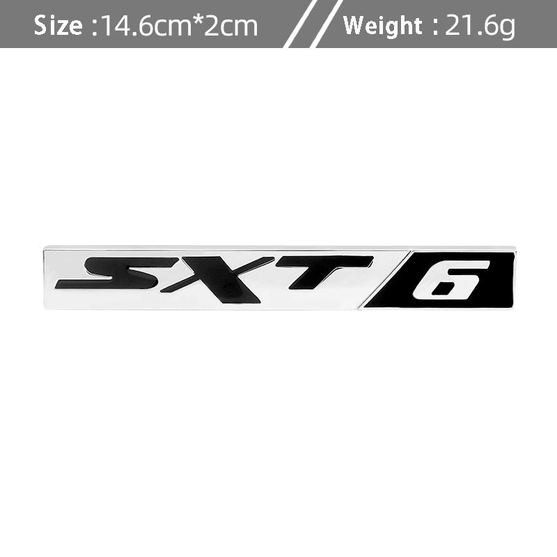 1 ks 3D kovové odznaky emblémy nálepky Sxt6 Sxt8 pro Ram Caliber Journey Sxt8 Sxt6 Srt6 Srt8 Caravan Autodoplňky