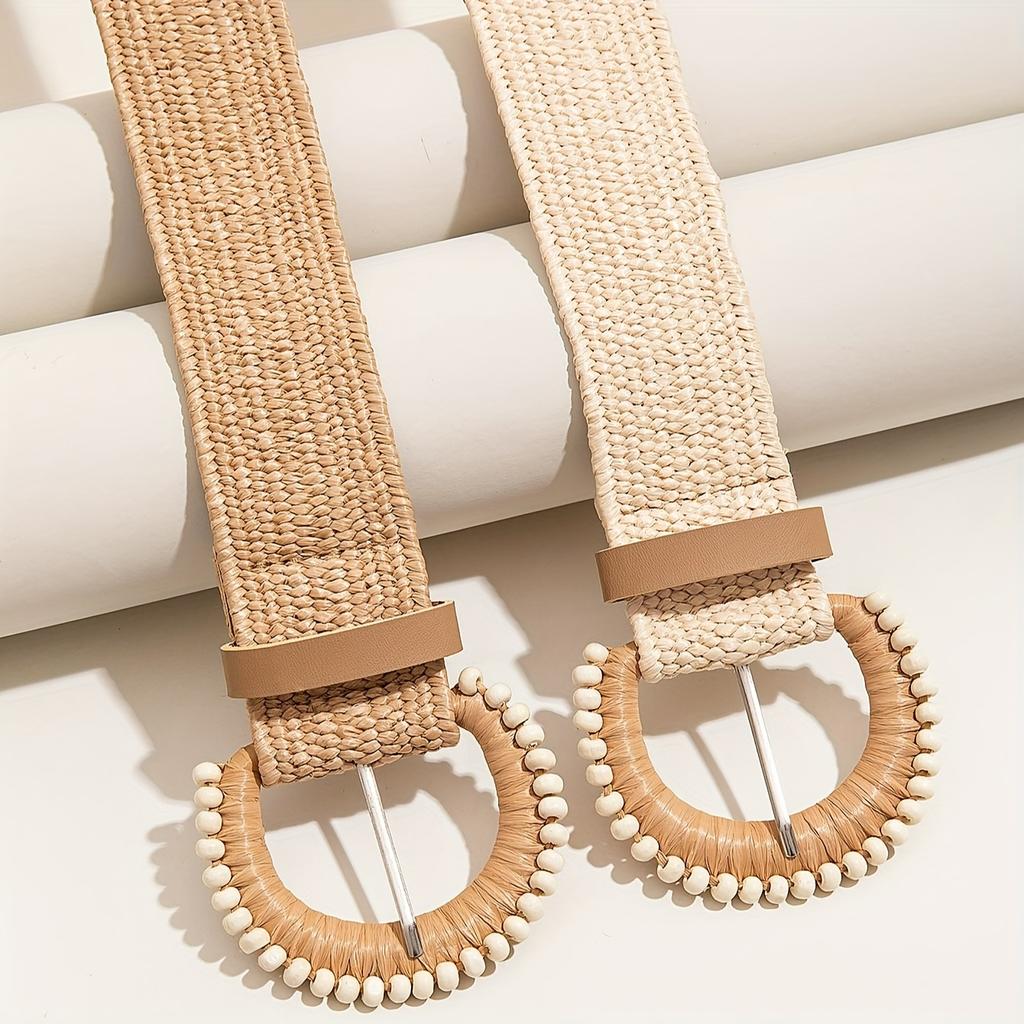 Women's Waist Belt, Spring and Summer Bohemian Woven Belt, Beach Vacation Outfit Suitable for Summer Beach