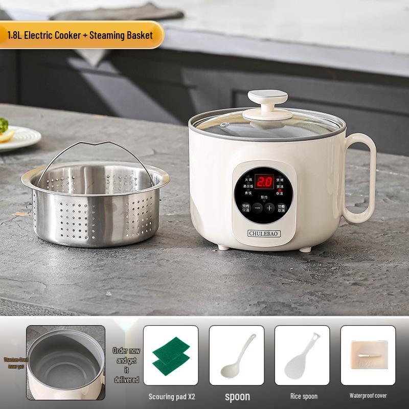 Smart Multi-Functional Titanium Electric Rice Cooker with Antibacterial Properties