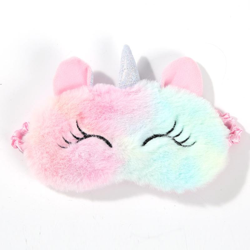 Cartoon Unicorn Party Anime Sleeping Mask Kids Gift Cute Blindfolds Travel Sleep Eye Band Shade Rest Eyepatch