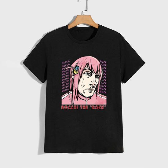 T-shirt in Puro Cotone di Alta Qualità Stampa Kessoku Band T-shirt Uomo Donna Quotidiana Casual Comfort Magliette Anime Giapponese Manica Corta Top