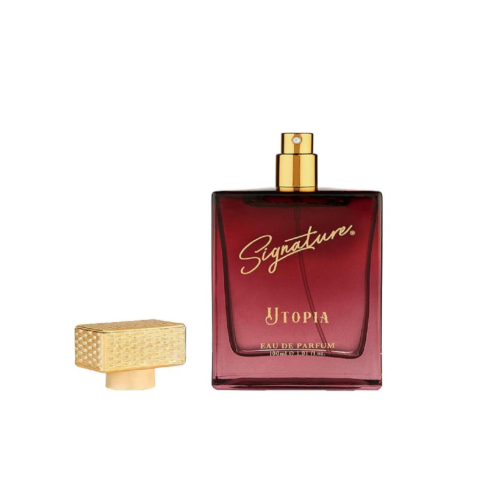 Signature Aura - Utopia Eau de Parfum - 100ml | Long Lasting Fragrance for Women | Floral Musk Scent | Luxurious Everyday Wear Perfume Gift for Her