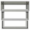 Garden Planter Silver 90 X 90 X 35 Cm Galvanized Steel