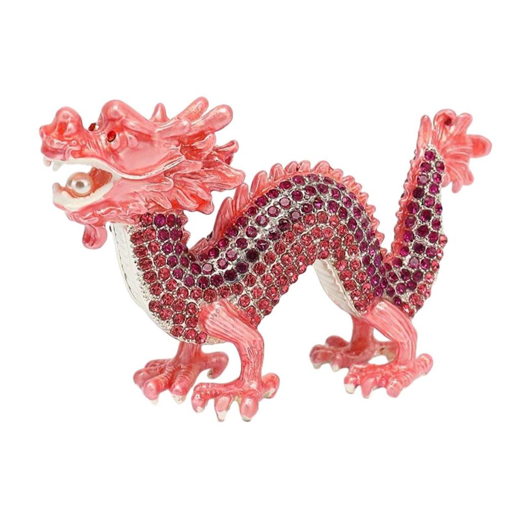 Tierische Skulptur Fengshui Sammlerstücke Handwerk Heimdekorativ Niedliche Drachenstatue für Schreibtisch Frühlingsfeste Regal Heim Büro