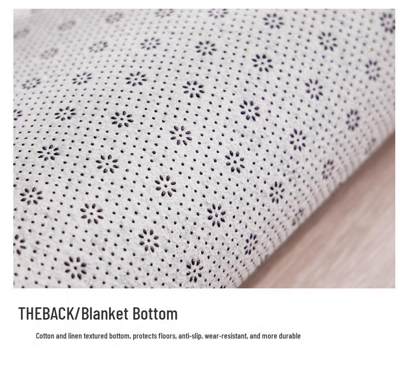 Cream-Style Non-Slip Living Room Rug, Dirt-Resistant Sofa Coffee Table Mat, Easy-Care Bedroom Floor Mat
