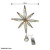 Star Tree Topper Ornament 30cm with LED String Lights for Christmas New Year Festival Party Home Decoration