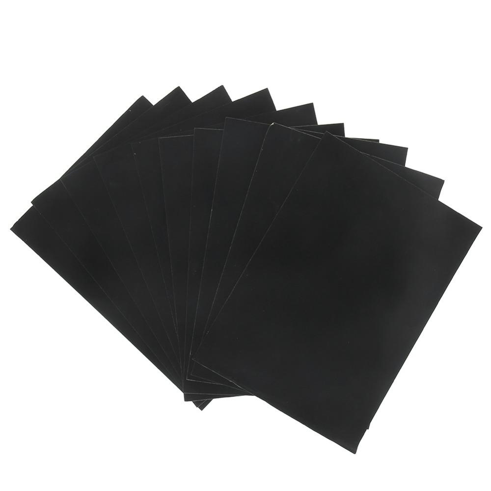 10PCS Black Adhesive Flannel Wear-Resistant Soft Fabric Self Adhesive Felt 8.3x11.8 Inches Jewelry Box Liner Jewelry Storage