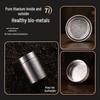 CEZE Pure Titanium Portable Tea and Coffee Storage Canister