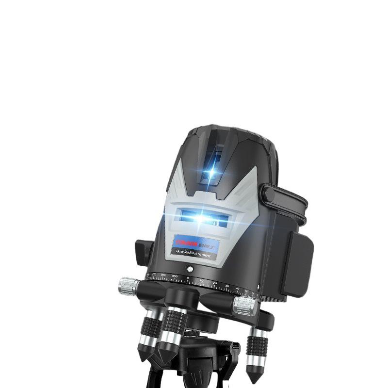 Vysoce přesná infračervená 5-liniová laserová vodováha pro stěnu a podlahu, samonivelační, zelené světlo, pro venkovní použití