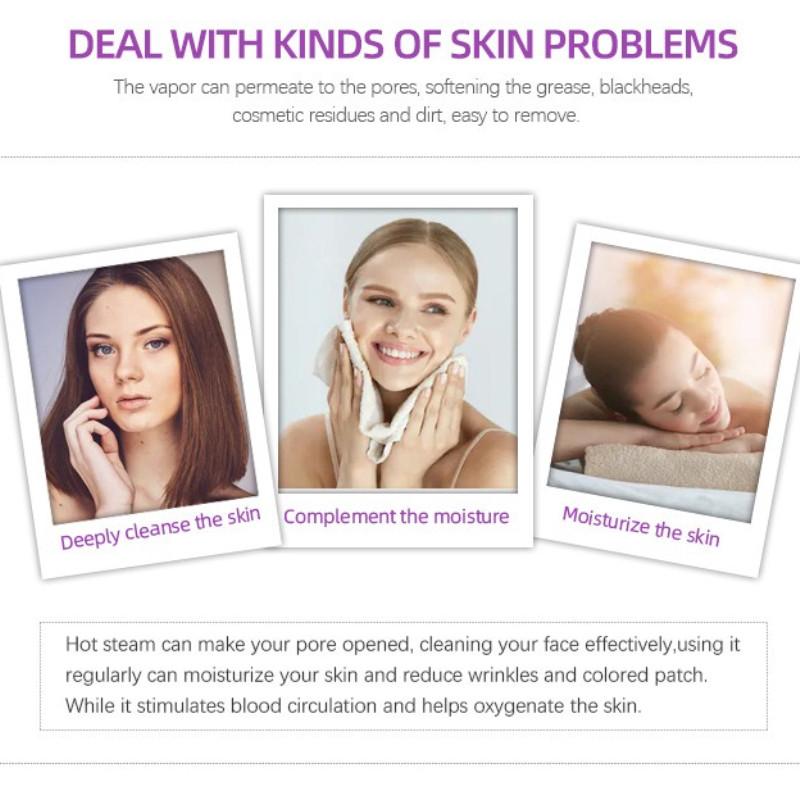 Single Tube Hot Spray Hydration Mist Sprayer Beauty Salon Hot Facial Steamer Multi-function Spray Machine Magnifying Glass