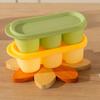 Bandeja de Cubos de Gelo de Silicone com Três Compartimentos Molde de Gelo com Liberação por Torção Fabricante de Cubos de Gelo Seguro de Grau Alimentício Sem BPA