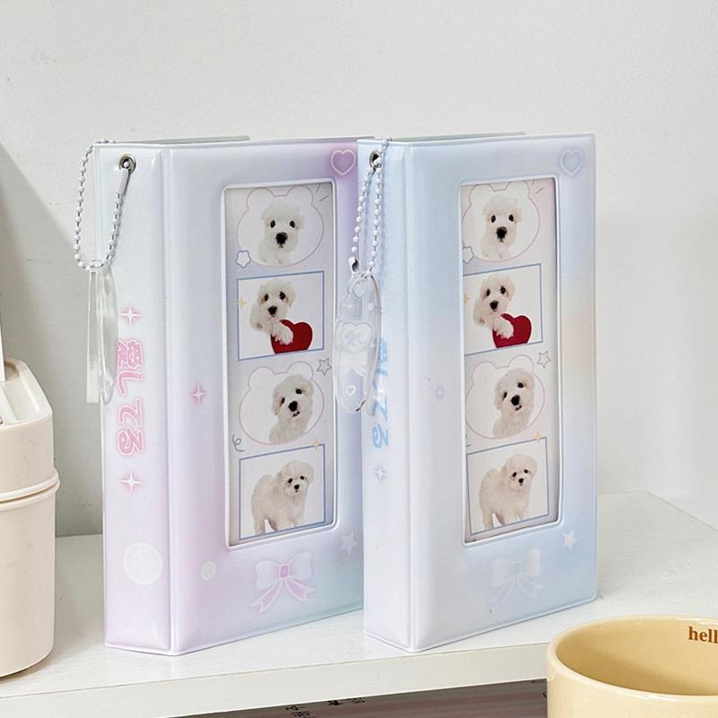 36 Pockets Photocard Binder Photo Album Colorful Four-Grid Photo Storage Book Star Photo Booth Frames Kpop Card Collection Book
