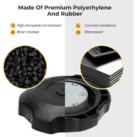 M MATI Fuel Cap Gas Cap For Yamaha Rhino 450 660 700 Viking 700 Kodiak 700 Grizzly 700 Wolverine 700 YXZ1000R 2P5-24610-00-00 5UG-24610-00-00