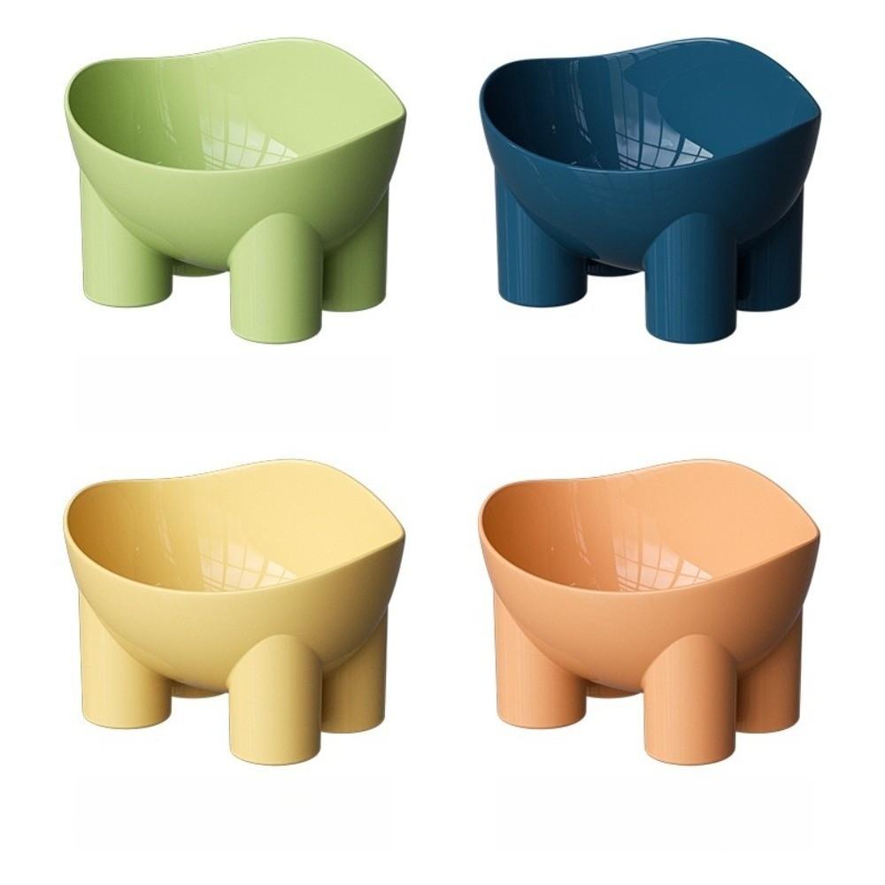 

High Foot Cat Bowl 4-Color Drink Water Bowl New Dog Bowl Pet Feeding Supplies жовтий