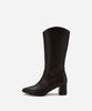 Salt And Chocolate [Suede Ver. Added] Pointed Toe Western Long Boots 412148003 (6Cm/3 Colors) (A Type)