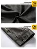 Black Youth Leather Jacket with Stand-up Collar & Side Seam Pockets