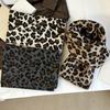 Lightweight Leopard Print Scarf Cashmere Blend Winter Shawl Trendy Imitation Wool Scarf  Unisex