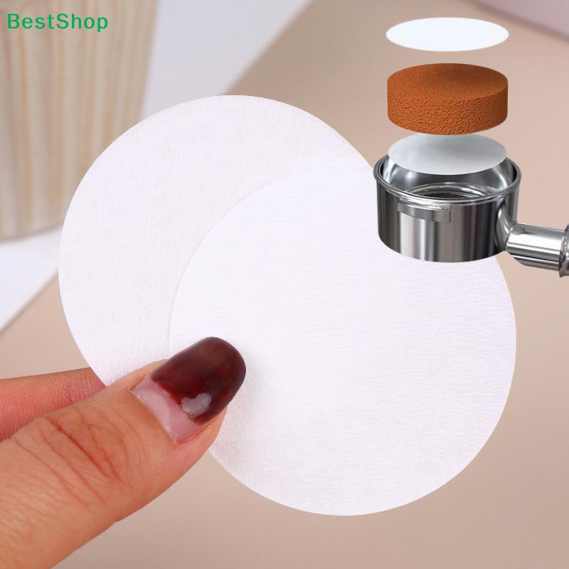 100/500Pcs 51/53/54/58mm Unbleached Espresso Filter Coffee Paper Filter Puck Screen Portafilter Paper For Breville Barista