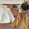 Spring & Autumn Infant Girl's Embroidered Lace Ruffle Collar Top