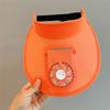 Kinder Sommerhut mit Lüfter, USB-wiederaufladbar, breiter Schirm, Sonnenschutzmütze für Reisen, Strand