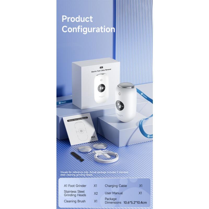 1PACK electric foot grinder, dead skin remover, pedicure, fully automatic and efficient foot grinding and foot skin rubbing artifact