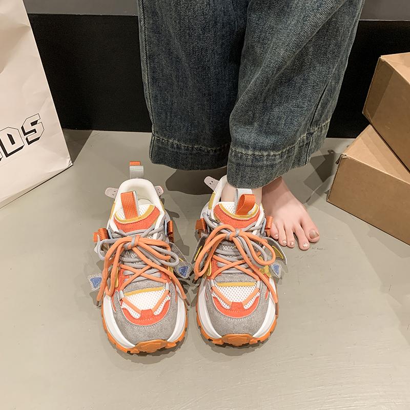 

Fashion Girls Casual Sneakers for Daily Wear Toddler Boys Girls Light Up Shoes Lightweight Mesh Breathable Walking Sneakers 35 оранжевый