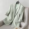 Hochwertige kurze Westernanzugjacke im koreanischen Stil für Damen im Frühling und Herbst, lässiger Blazer mit Sieben-Punkt-Ärmeln und elegantem Temperament