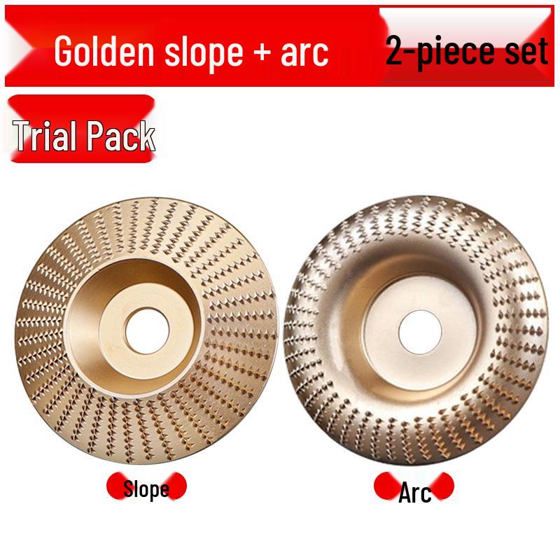 Woodworking Angle Grinder Burr Disc & Polishing Wheel Set
