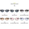 Women's sunglasses, men's and women's retro polygonal metal sunglasses