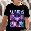 KPop Demon Hunters Kids T Shirt Huntrix Girl Saja Boys Baby Tops Toddler Tees Zoey Rumi Mira Clothes Children T-shirts Short Sleeve Wear