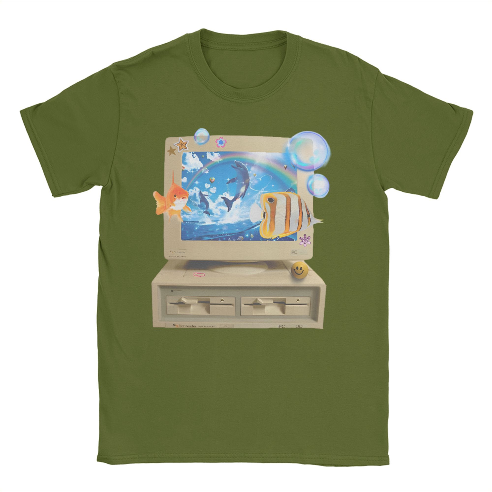 

Футигер Аэро Эстетика Футболка для Мужчин Женщин Softstyle Новинка 100% Хлопок Футболки Круглый Вырез Короткий Рукав Футболки Большого Размера Одежда 4XL