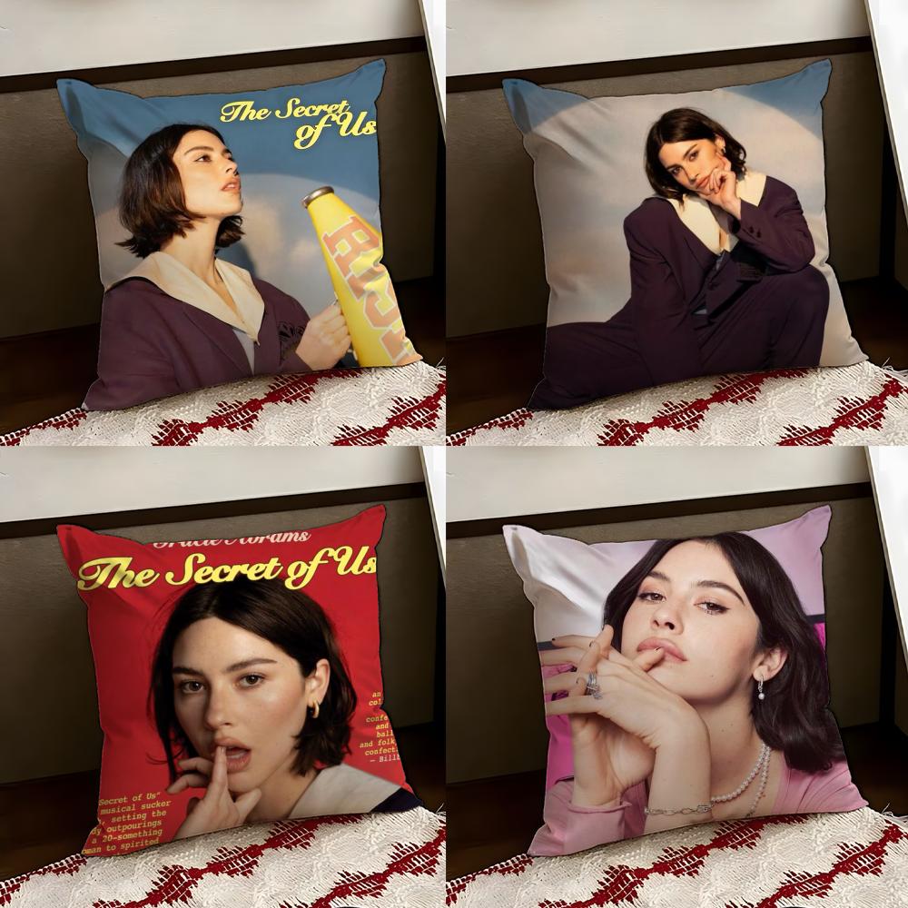 Singer GGracie Abrams Cushion Cover Reversible Soft Durable Pillow Cover Home Car MultiScene Use for Daily Comfort
