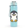1PC Penguin Cartoon Pattern 750ml Color Plastic Sports Water Bottle Leakproof Flip Straw Lid Suitable for Sports Office Home Use