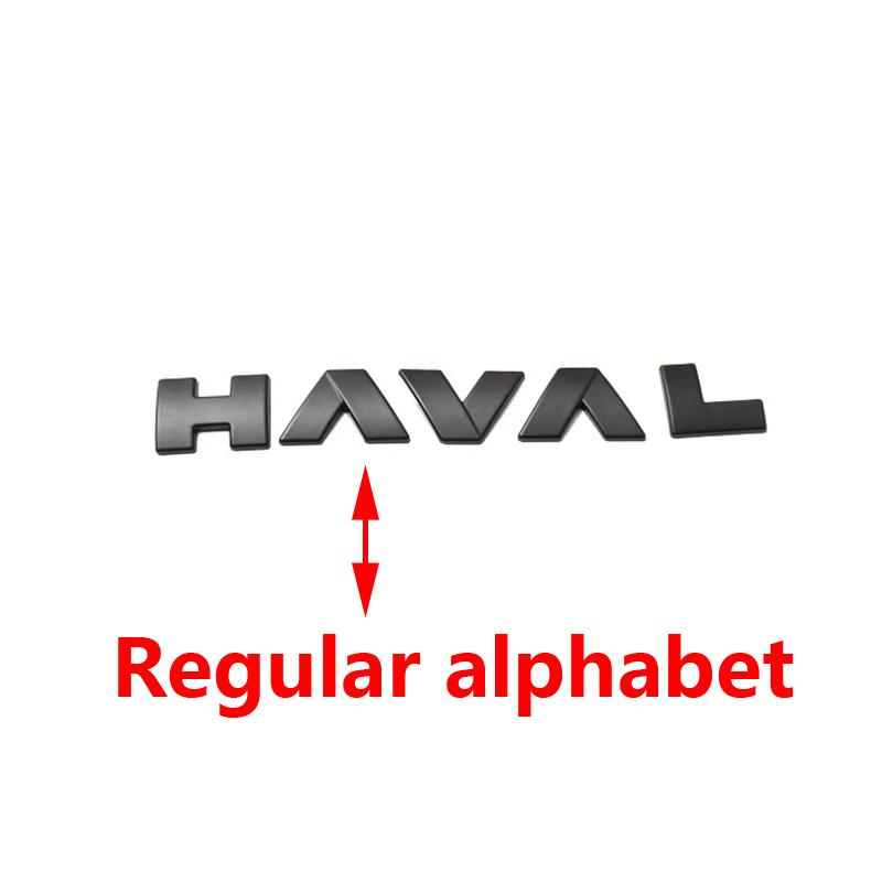 Per Haval H6 GT logo Auto Rete Anteriore Emblemi Logo Nero Per GWM Great Wall Generazione Haval H6 GT