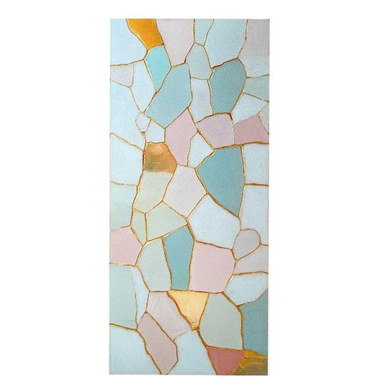 

Window Privacy Film Static Glass Sticker Adhesive-Free Opaque Privacy Film Retro Colored Window Decor Easy Care for Bathrooms and Bedrooms