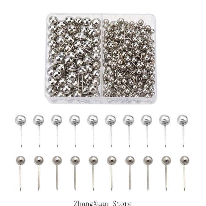 

4mm Round Head Quilting Pins With Storage Case 200/500/900Pcs Colorful Sewing Positioning Pins For Dressmaking Quilting 3XUF
