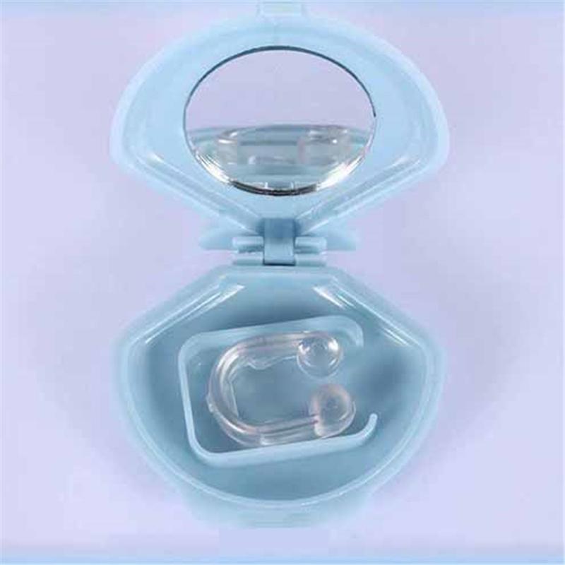 Anti Snoring Nose Clip Silicone Mini Snore Stopper Breathing Corrector for Quiet Sleep Comfortable & Reusable