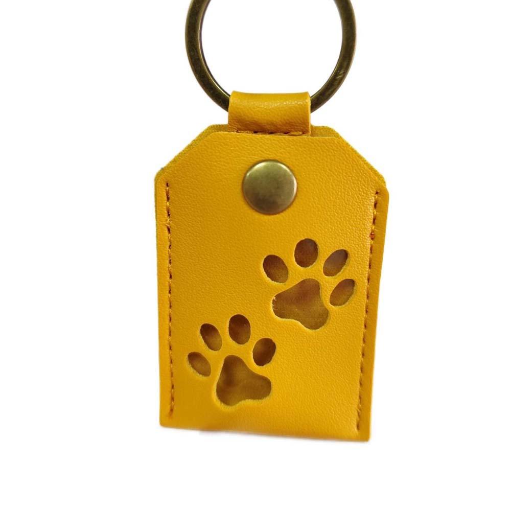 Puppy Pet Hair Storage Bag Keyring Dogs Paw Pendant Cute Pet Hair Keychain  Hanging Accessory